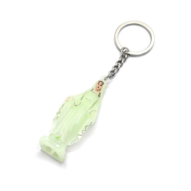

Meaningful Catholic Keychain Glow in the Dark Pendant Suitable for Key,Handbag, 1