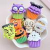 8Pcs New Models Resin Cute Cartoon Halloween Series Flat Bottom Scrapbook Diy Jewelry Hair Clips Phone Case Ornament Accessories