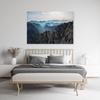 Canvas Print Mountain Peaks In the Clouds