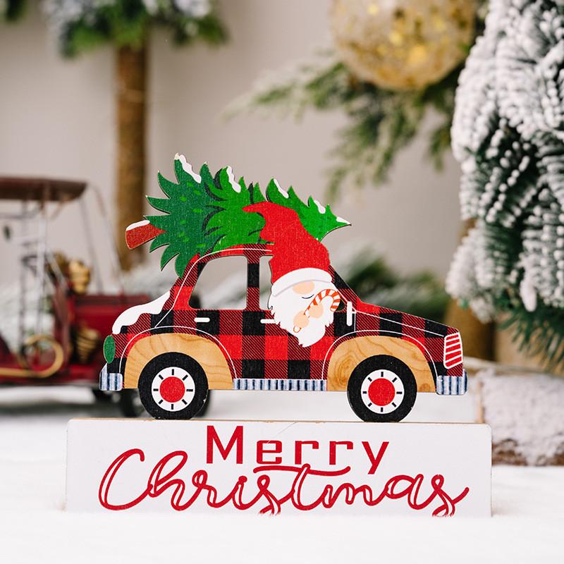 Christmas Gnome Unique Wooden Decoration For Cheerful Home And Vehicle Holiday Setup