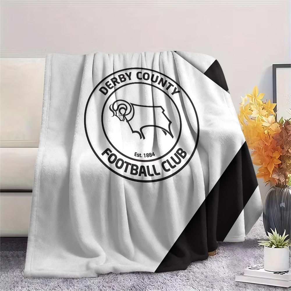 Derby County F.C Flannel Blanket, High quality Comfortable for All Seasons, Home Decor, Warmth and Comfort