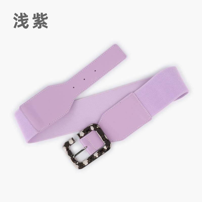 Leather Belt Elastic Elastic Belt Women'S Personalized Dress Suit Decorative Temperament Waist Seal Waist Thin