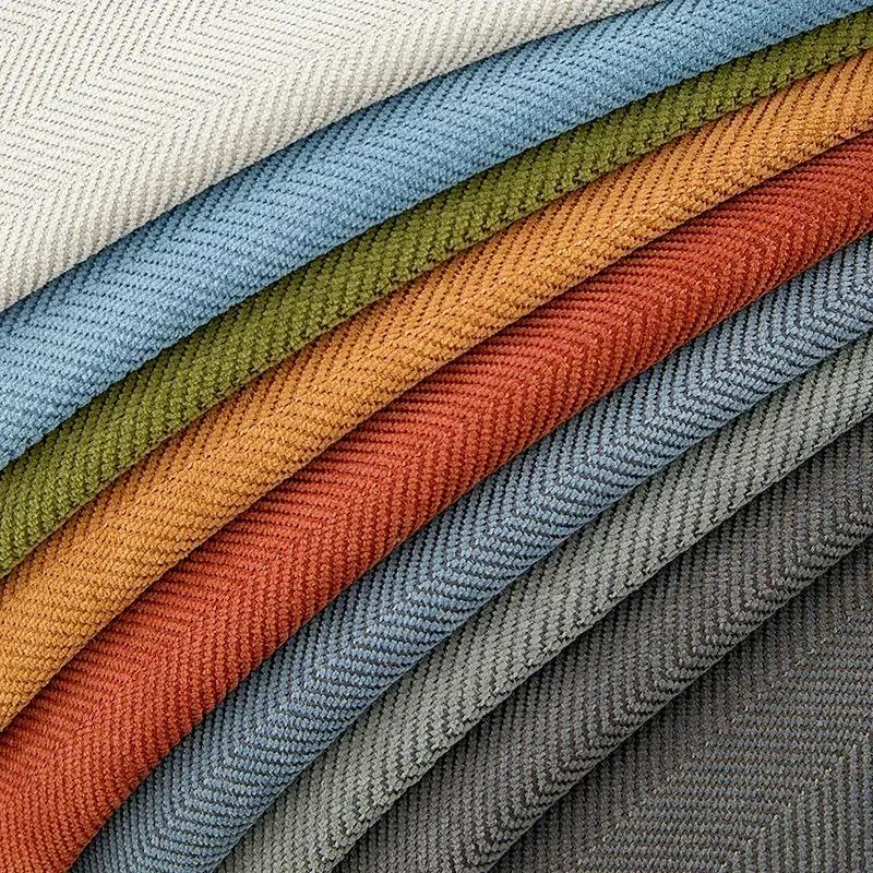 Modern Luxury Herringbone Pattern Sofa Cushion Four Seasons Universal Anti Slip and Dust Cover Cloth Chenille Sofa Cover