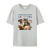 Fun Hamster Printed Men's T-Shirt Summer Vintage Kawaii Men's Women's Surfing Beach T-Shirt Unisex Breathable Casual Top