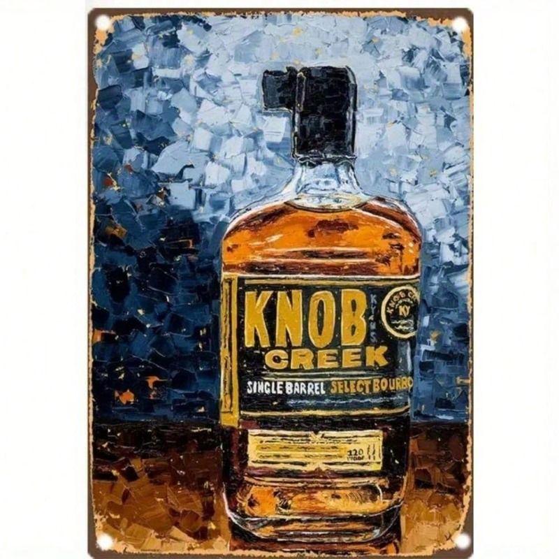 

Metal Wall Art Whiskey Knob Creek Bourbon Vintage Bar Decor