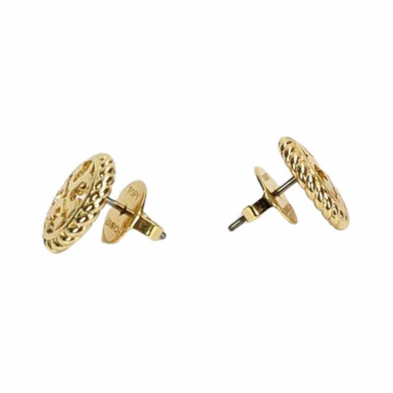TORY BURCH Double T Logo Metal Earrings Women's Gold 136618-720-gold F