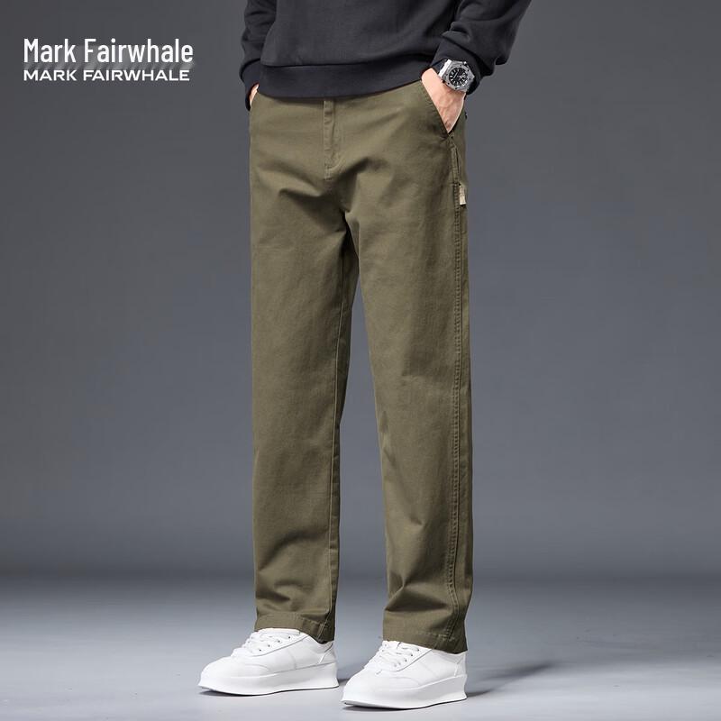 Mark Fairwhale Men s Versatile Straight-Leg Casual Pants 31