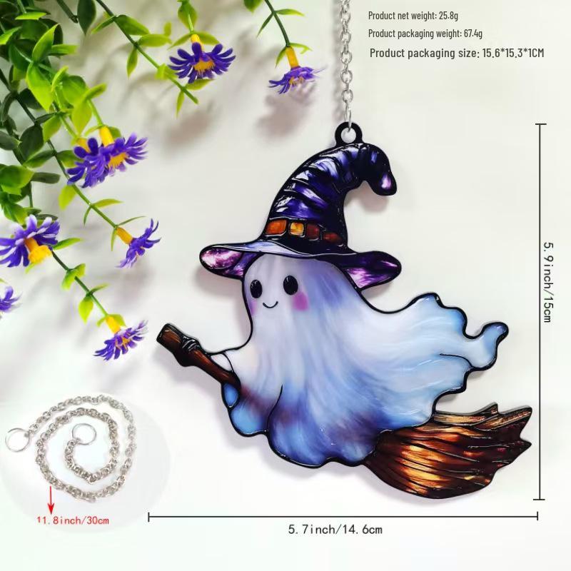 Halloween Ghost Hanging Ornaments and Window Decorations