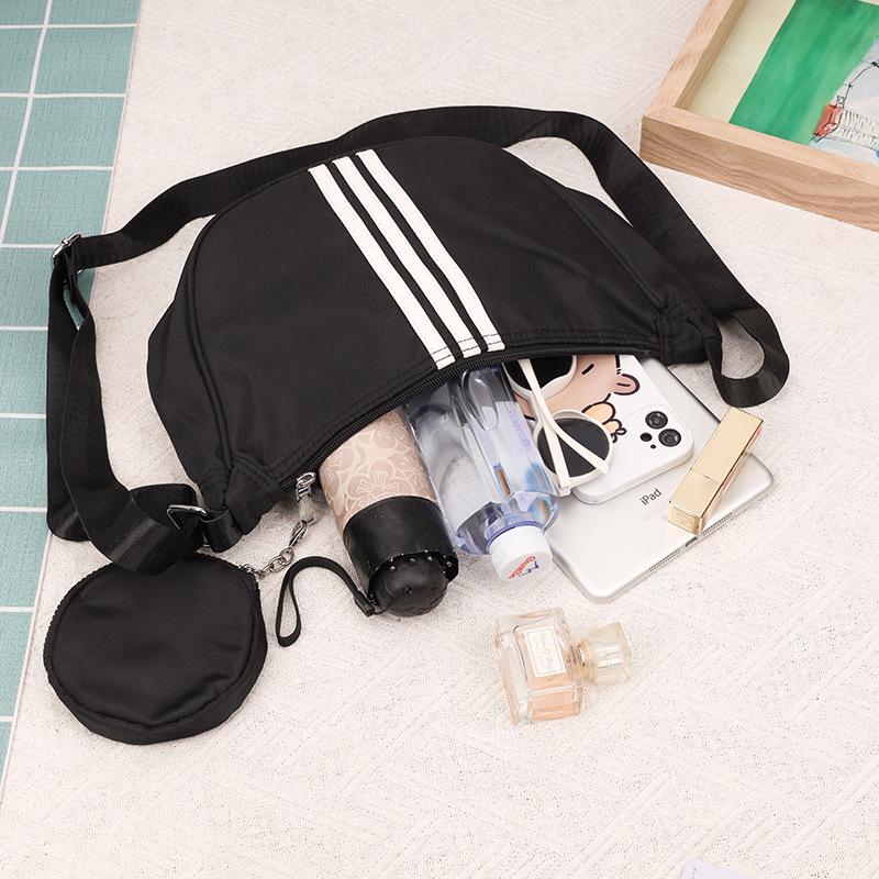 Vielseitige Damen-Umhänge- & Schultertasche aus Nylon - Trendig, tragbar, kleine Knödeltasche mit Münzfach