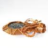 65.4 ct Natural Jasper Oval Shape Copper Wrapped Pendant Gift for Her Gemstone Jewelry Gift