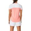 Asics Court SS Colorblock Round Neck Short Sleeve T-Shirt Women Tops Pomegranate Bright-White 2042A262701