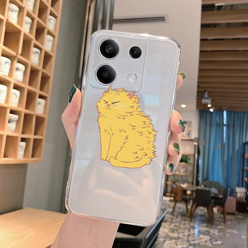 

Мягкий силиконовый прозрачный чехол с забавным рисунком животных для Xiaomi Redmi Note 13 Pro Poco C65 Samsung A55 A35 M35 S24 iPhone Camera Защитный противоударный чехол iPhone 15 Plus