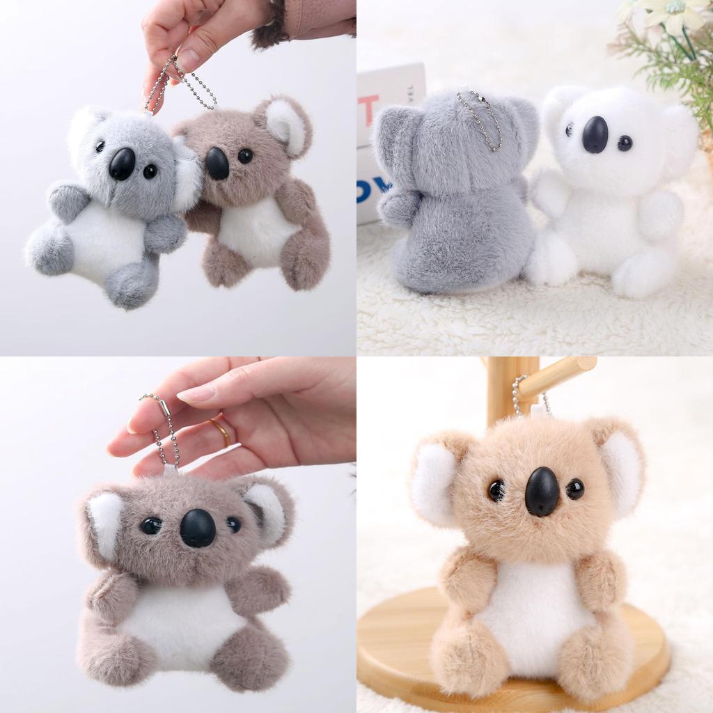 Portachiavi Koala di Peluche con Imbottitura Morbida in Cotone per Accessori Zaino di Bambina
