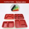 JingJingRS Disposable 4-Compartment Takeaway Meal Boxes
