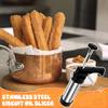 Kekspresse-Set Edelstahl Churro-Maschine mit Spritztüllen und Keks-Formscheiben für DIY Weihnachtsgebäck-Maker