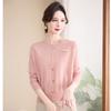 Middle-aged and old women's clothing spring and autumn fashion bottoming shirt middle-aged mother spring knitted sweater new quality sweater