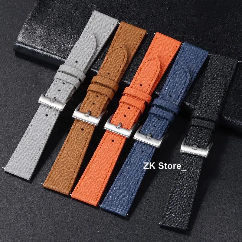 Vintage Genuine Leather Watch Straps 18mm 20mm 22mm Watchband for Huawei Watch Fit 2 Bands for Men Bracelet Smartwatch Accessory