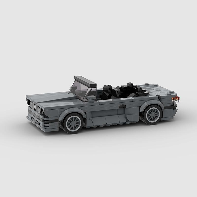 Coche de Carreras Abierto Ciudad Cabriolet MOC M3 E30 Convertible Vehículo Runabout Bloques de Construcción Ladrillos Juguetes para Niños Regalo