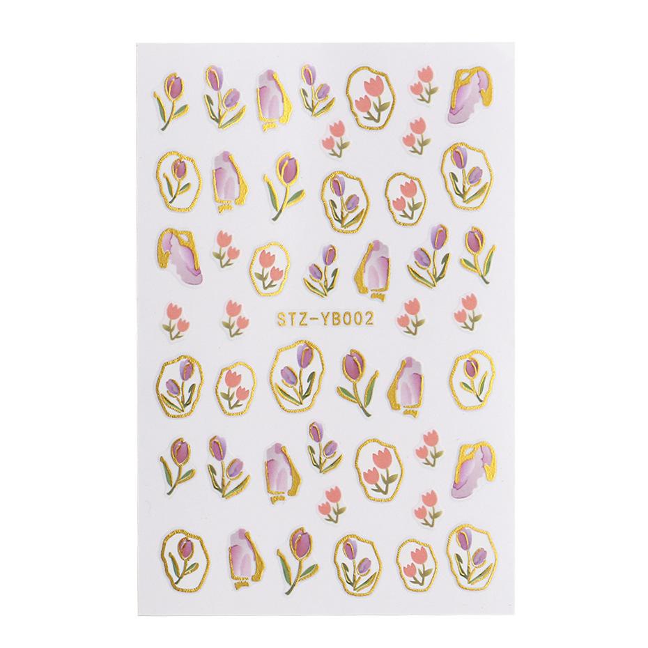 Наклейка для наращивания ногтей Пудра Румяна Love Red Halo Dye Постепенный натуральный — фото 6