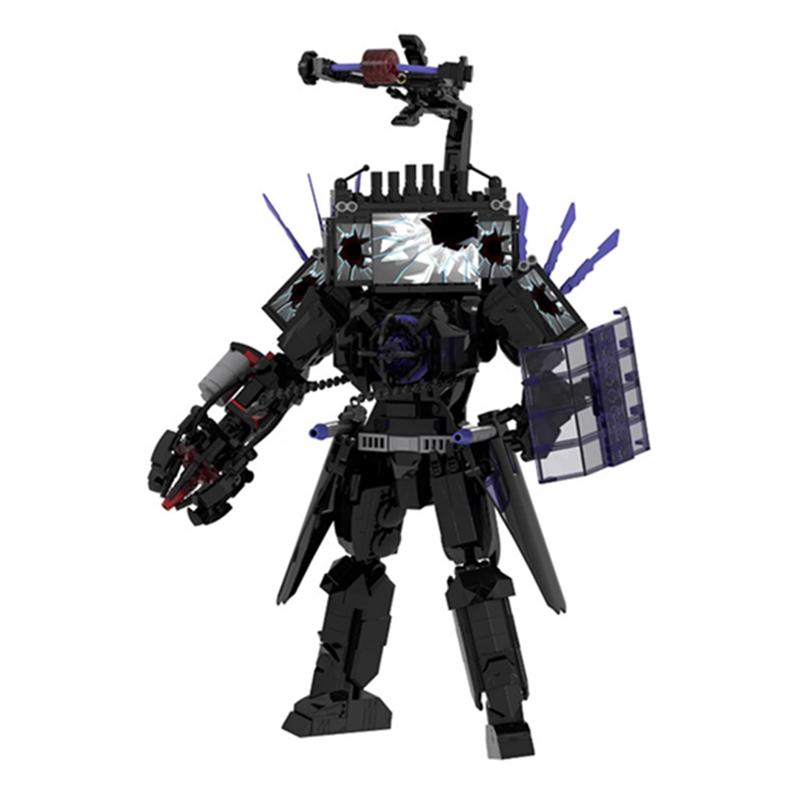 703pcs/set Horror-Spiel Kampfbeschädigungen Titan TV-Mann Bausteine Skibidi Toilette MOC Steine DIY Spielzeug für Kinder Weihnachtsgeschenke