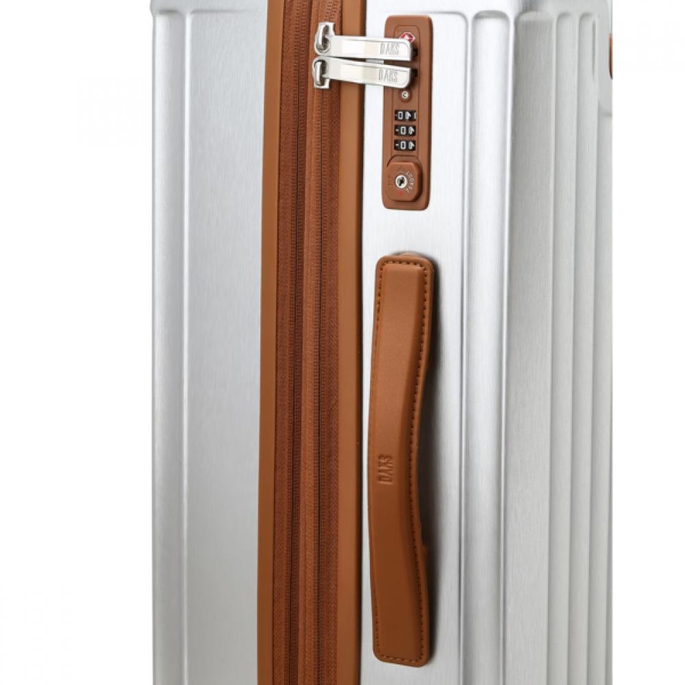 Daks Silver Solid Polycarbonate Hard Carrier 21 Inch Dbba6e571sv