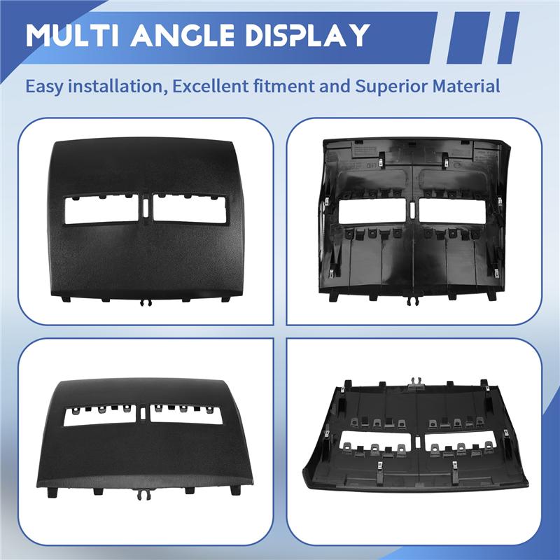 Car Air Conditioner Outlet Finisher-Instrument Panel Air Conditioning Vents Cover Shell For Nissan Tiida 2005-2011 Black