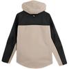Puma Jachetă rezistentă la vânt cu glugă, bloc de culori bej și negru pentru bărbați, impermeabilă, îmbrăcăminte exterioară casual pentru exterior 683477-07