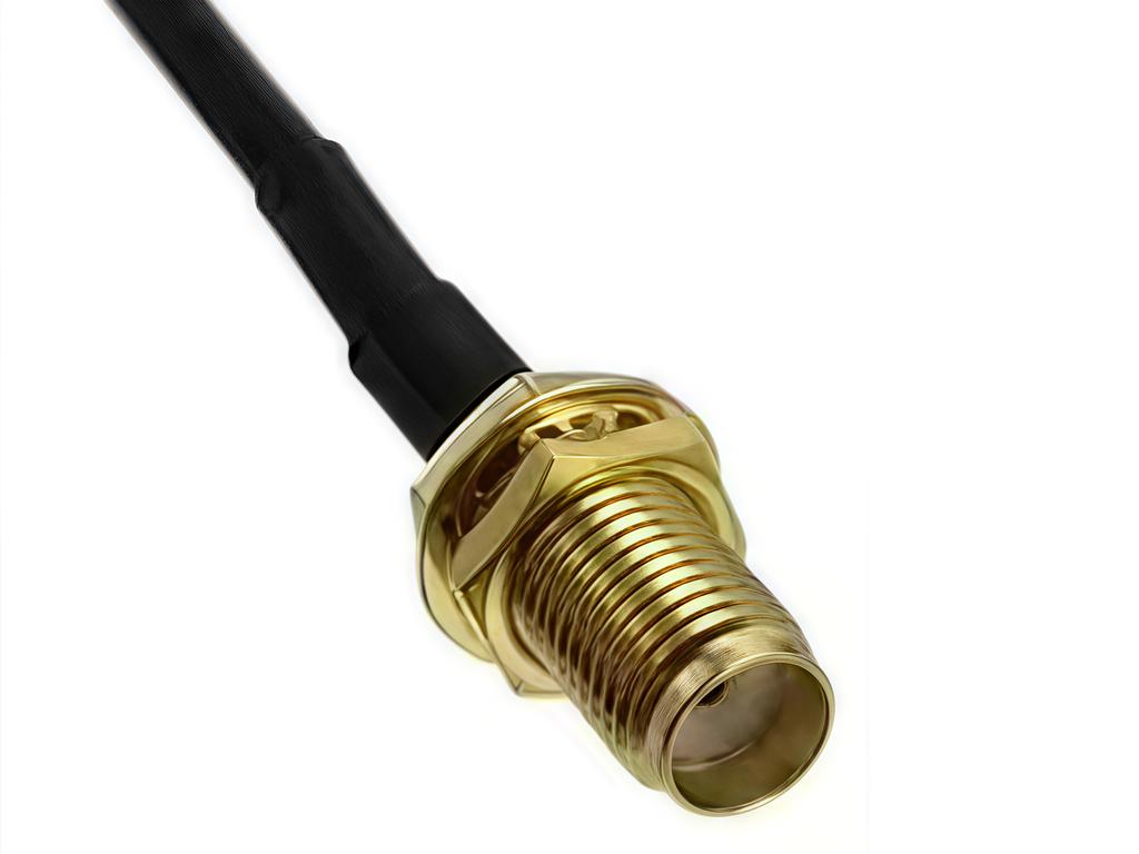 RP-SMA to SMA Extension Cable - Male to Female Coaxial Feeder Wire for WiFi Antenna/Router/RG174 Network Card