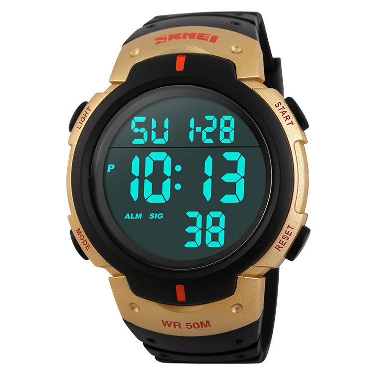 Męski Zegarek Moda Wodoodporny Zewnętrzny Wielofunkcyjny Sportowy Chronograf Zegarek Elektroniczny Osobowość