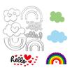 Loves Heart Rainbows Metal Cutting Dies for DIY Scrapbook Cutting Die Paper Cards Embossed Decorative Art Crafts