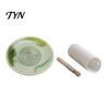 Piatto Piano Piccolo Piatto Grattugia Aglio in Ceramica, Strumento Manuale da Cucina per Grattugiare Zenzero Spezie, Schiacciapatate Cipolla Antiaderente Grattugia Frutta Verdura,