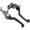 Dirt Bike Clutch Brake Levers,Foldable Dirtbike Handle Lever for KLX300 KLX300SM 21-23/KLX230 KLX230R 20-23/KLX250 08-16 18 - Black