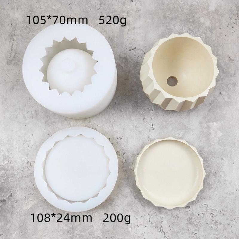 Small Flower Pot Silicone Mold Diy Succulents Concrete Flower Pot Vase Plaster Cement Clay Mold Plant Holder Mold