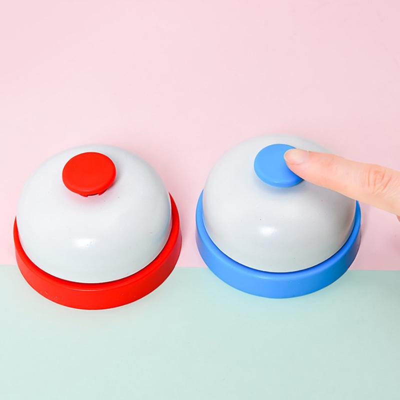 1pcs Surface Responder Ringing Smooth Bell Portable Hand Pressing Stainless Dog Bird Training Ring Bell Pet Supplies