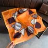 Personalized Color Matching Printing Fashion Silk Scarf Square Scarf High-end Shawl Sunscreen Neck Small Square Scarf Headscarf Women's Scarf