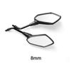 2Pcs/Pair Universial 8mm 10mm Motorcycle Mirror Scooter E-Bike Rearview Mirrors Electromobile Back Side Convex Mirror