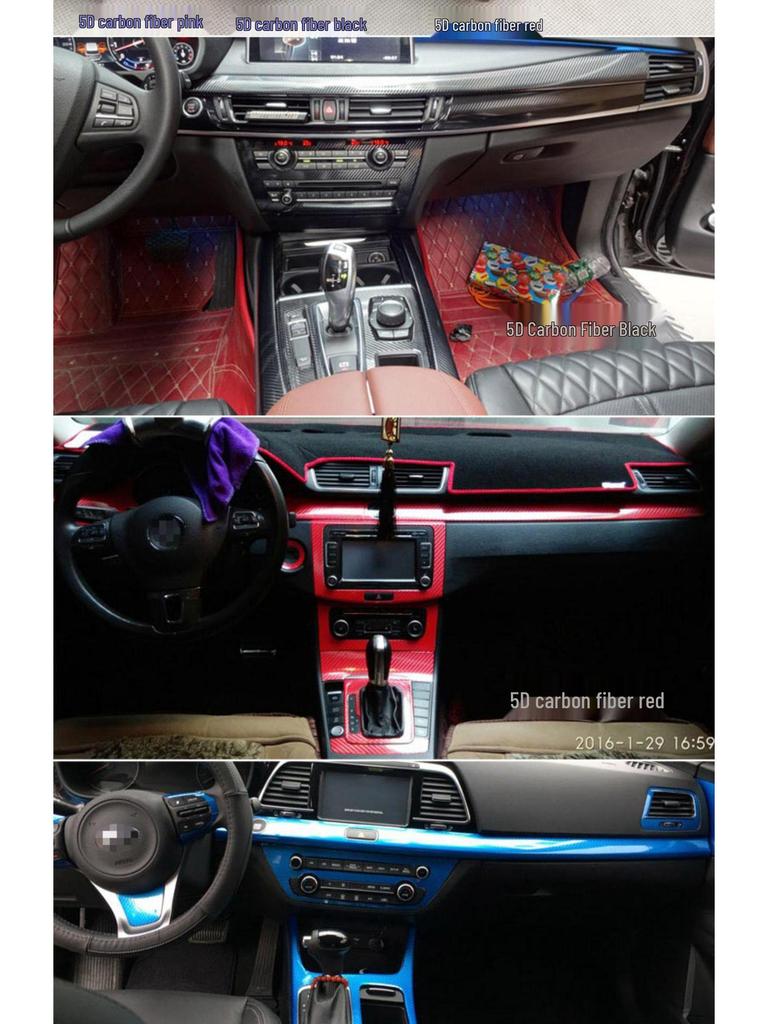 Kia KX5 (2019-2021) Starry Sky Console Wrap Sticker - Interior Protection & Decoration