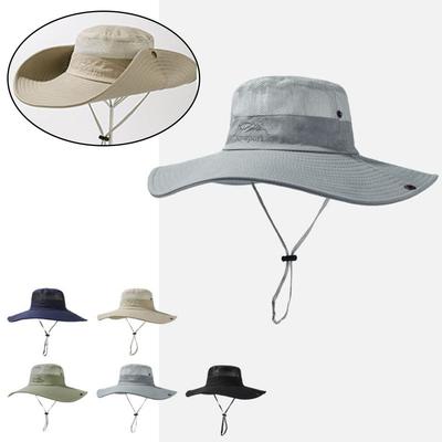 Big Eaves Fisherman Hat Breathable Bucket Hats Portable Fishing Hat  Spring/Summer
