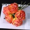 1 Bouquet 5 Heads Peony Artificial Faux Silk Fake Flowers Wedding Decor