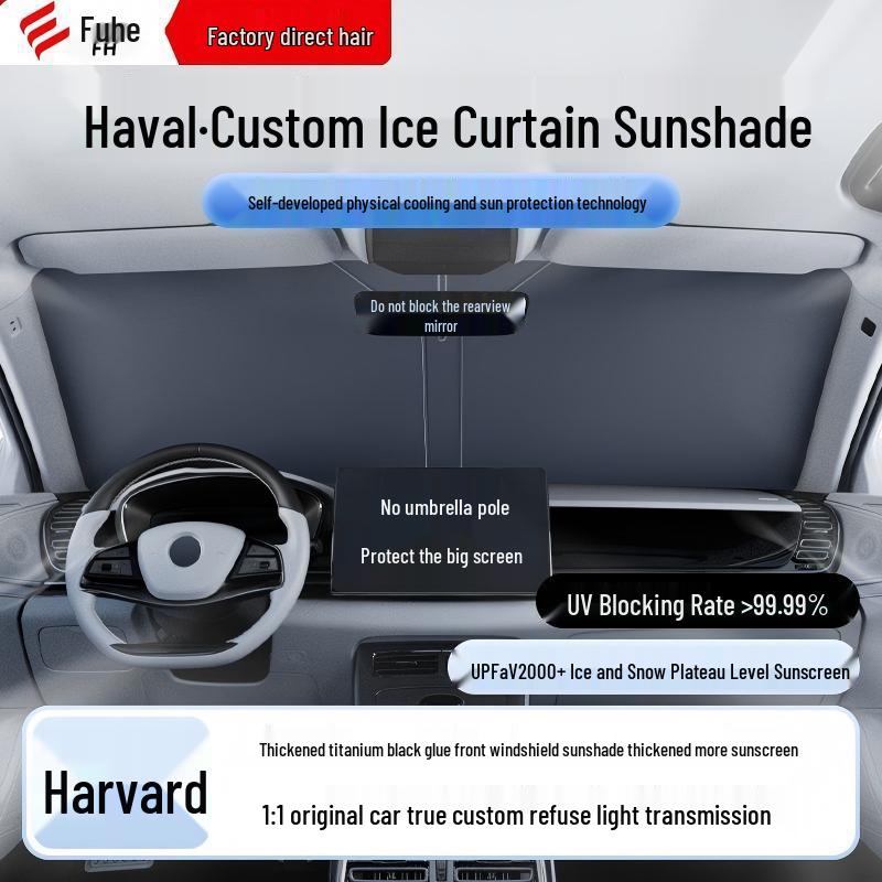 Solskydd Värmeisolerande Gardin för Framruta - Passar Haval H6, Big Dog, H2, M6 Modeller