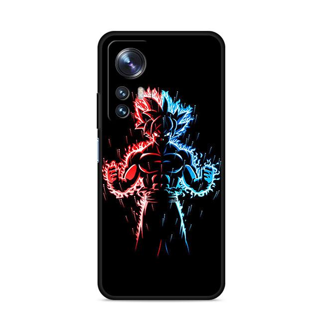 Dragon G-Gokus Handyhülle für Xiaomi Mi A2 Lite 10S 9T 10T 11T 9 SE Note 10 Pro 12X 11 Lite 10 5G 12 Silikon Schwarz Weiche Hülle