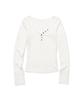 MOAA Button Line Rib Top (White)