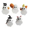 Halloween Ghost Phone Buddy Mini Ghost Figures Adhesive Phone Accessory Cute Stick-On Ghost Phone Topper for Smartphone Desk Decor