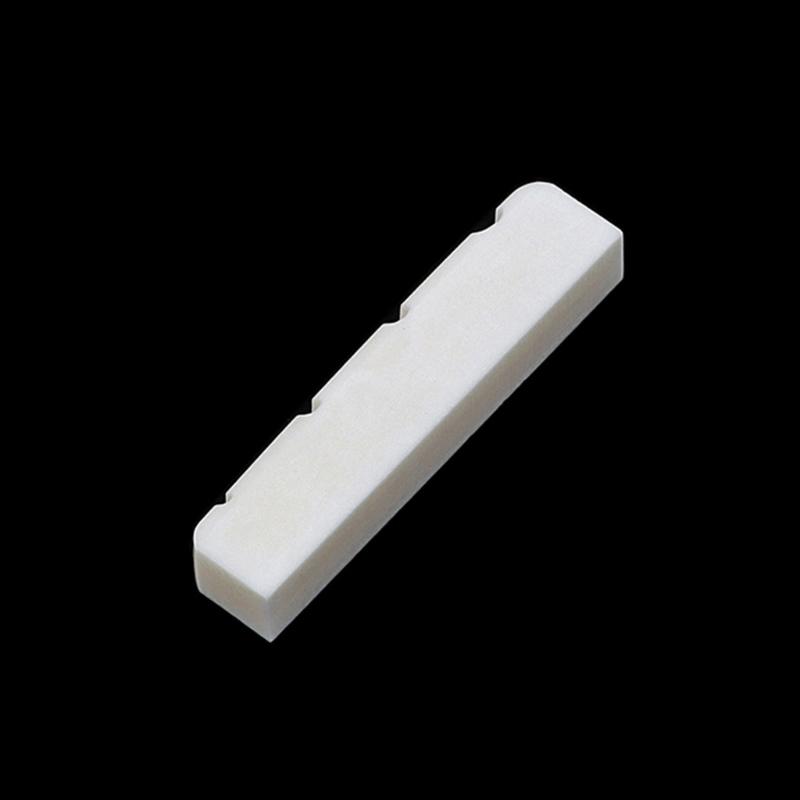 Flat Bottom Slotted Bass Bone Nut Up Saddle Modern Style Electric Bass 4 String PreSlotted Nut Replacement Parts