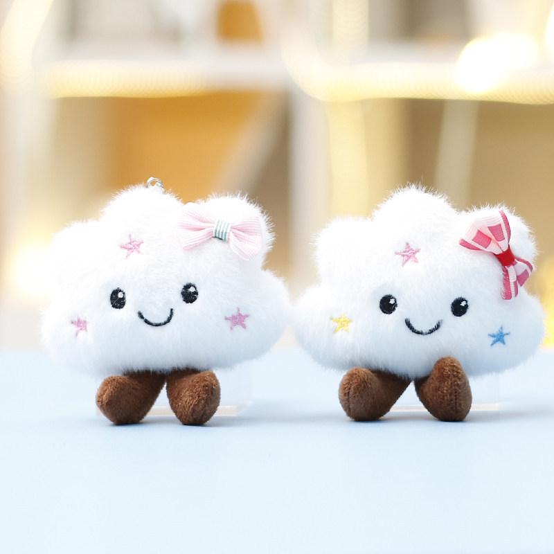Plush Cloud Keychain Gift For Girls With Polyester Filling For Bag Decor