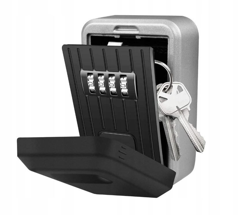Mini Safe Key Box Cards Strong Compartment For Wall Code Code