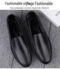 Men's Large Size Leather Slip-on Loafers - Spring/Summer Casual Moccasins