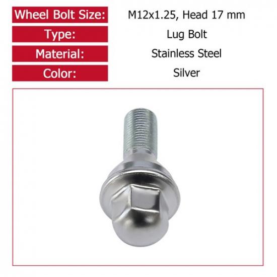 Lug Bolt For Jeep Renegade & Ram ProMaster City & Fiat & Hornet 09-25 68296586AA