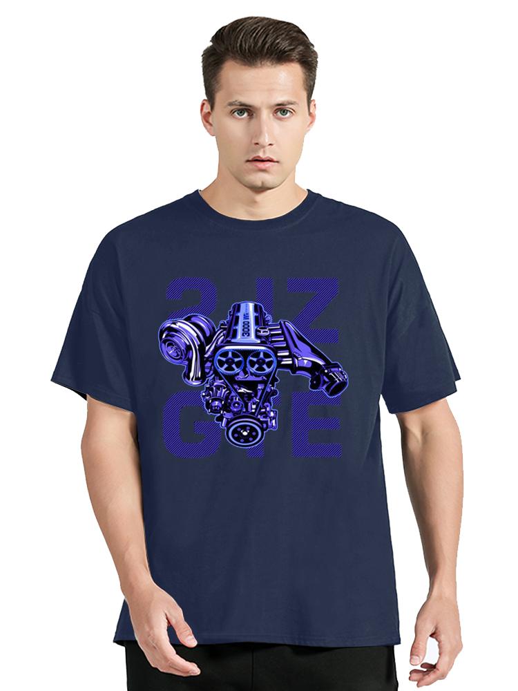 Japan Car 2JZ Engine Turbo Tuning JDM TShirt Summer Fashion Casual Cotton Graphic TShirt UnisexTops Tees Mens Clothing