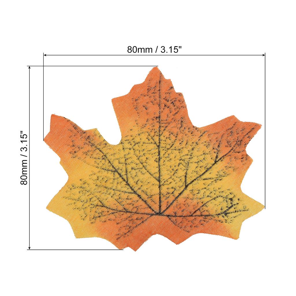 Artificial Leaves, 400/1100 Pcs Fall Maple Autumn Fake Leaf for Wedding Party Thanksgiving Halloween Decoration, Gold
